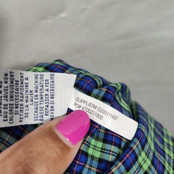 Ralph Lauren Blue Label Green Blue Plaid Shirt Men Size M Long Sleeve Pony Logo - Picture 9 of 9